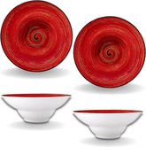 Wilmax Tiefe Porzellanplatte, 22,5 cm, 1100 ml, 2er Set, WL-669223/A2